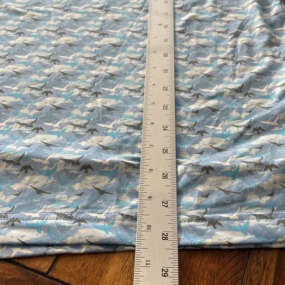 1764 Golf Polo birds clouds All Over Print Performance Mens XL - Picture 10 of 12